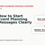 How to Start Event Planning Messages Clearly