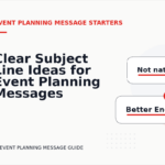 Clear Subject Line Ideas for Event Planning Messages