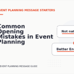 Common Opening Mistakes in Event Planning Messages