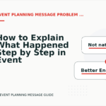 How to Explain What Happened Step by Step in Event Planning Message English