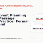 Event Planning Message Practice: Formal and Friendly Versions