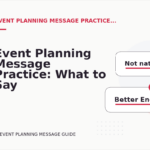 Event Planning Message Practice: What to Say Instead
