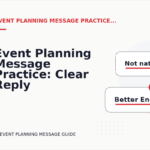 Event Planning Message Practice: Clear Reply Patterns