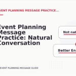 Event Planning Message Practice: Natural Conversation Lines